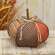 Stuffed Patchwork Pumpkin - 8"H