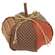 Stuffed Patchwork Pumpkin - 8"H