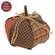 Stuffed Patchwork Pumpkin - 6.5"H