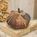 Stuffed Patchwork Pumpkin - 6.5"H