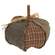 Stuffed Patchwork Pumpkin - 6.5"H