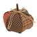 Stuffed Patchwork Pumpkin - 6.5"H
