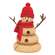 Resin Red Hat & Scarf Melting Snowman - 7"H