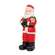 Resin Vintage Santa Holding Poinsettias - 6.75"H