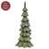 Resin Glittered Christmas Tree - 10"H