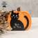 Boo To You Wooden Black Cat Pumpkin Sitter