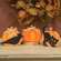 3 Set - Hand Carved Scaredy Cat Pumpkin Sitters