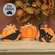 3 Set - Hand Carved Scaredy Cat Pumpkin Sitters