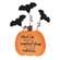 Black Cats Prowl Batty Wooden Pumpkin Sitter