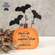 Black Cats Prowl Batty Wooden Pumpkin Sitter