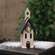 Distressed Wooden Snowy Christmas Church - 8"H