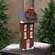 Wooden Snowy Red Saltbox House - 11.5"H