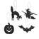 Spooky Halloween Silhouette Ornament - 4 Asstd.