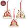 Let's Stay Home Snowy House Wooden Ornament - 3 Asstd.