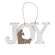 Rustic White Wood Joy Or Love Nativity Ornament - 2 Asstd.