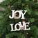 Rustic White Wood Joy Or Love Nativity Ornament - 2 Asstd.