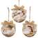 Nativity Baby Ornament With Burlap Bow - 3 Asstd.