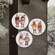 Kindred Spirits Round Wooden Magnet - 3 Asstd.