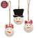 Round Snowman/Snowgirl Ornament - 3 Asstd.Round Snowman/Snowgirl Ornament - 3 Asstd.