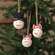 Round Snowman/Snowgirl Ornament - 3 Asstd.