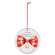Snowgirl With Bow Round Ornament - 3 Asstd.