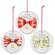 Snowgirl With Bow Round Ornament - 3 Asstd.