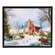 Winter Farm Animal Friends Framed Canvas - 10.5x8.5