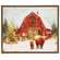 Highland Family At the Winter Barn Canvas