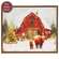 Highland Family At the Winter Barn Canvas