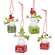 4 Set - Resin Snow Sibling Ornaments