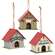 Wooden Dog House Ornament - 3 Asstd.