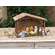 11 pc Set - Resin Nativity With Wooden Manger