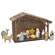 11 pc Set - Resin Nativity With Wooden Manger
