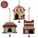 Wooden Dog Village Ornament - 3 Asstd.
