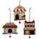 Wooden Dog Village Ornament - 3 Asstd.