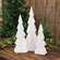 3 Set - Rustic White Wooden Christmas Tree Sitters