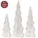 3 Set - Rustic White Wooden Christmas Tree Sitters