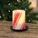 Glittered Candy Cane Timer Pillar - 2.75" x 4"