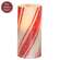 Glittered Candy Cane Timer Pillar - 2.75" x 6"