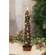 Grungy Green Remote Control LED Wrapped Christmas Tree Candle - 9.75"H