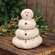 Antique Sherpa Melting Snowman - 9"H