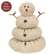 Antique Sherpa Melting Snowman - 9"H