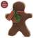 Olde Thyme Ticking Stripe Scarf Gingerbread Man - 10"H