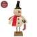 Top Hat Frosty With Stocking on Base - 14"H