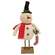 Top Hat Frosty With Stocking on Base - 14"H