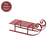 Red Metal Sled - 8.5"L