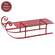Red Metal Sled - 12.75"L