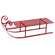 Red Metal Sled - 12.75"L