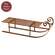 Rusty Metal Sled - 12.75"L