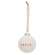Peace White Ceramic Ornament - 2.75"H